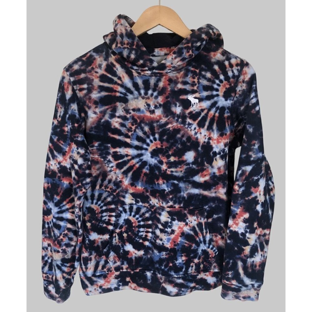 Abercrombie Kids Tie-Dye Hoodie Sweatshirt Kids Size 15/16 Colorful Warm